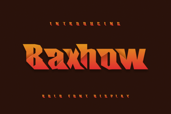 Baxhow: The Modern Display Font That Commands Attention