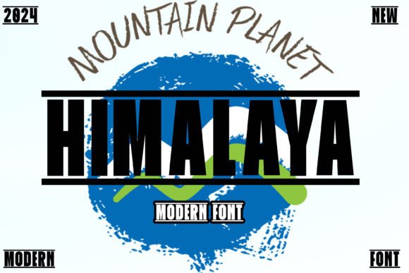 Himalaya: A Cool, Modern Display Font for Bold Projects