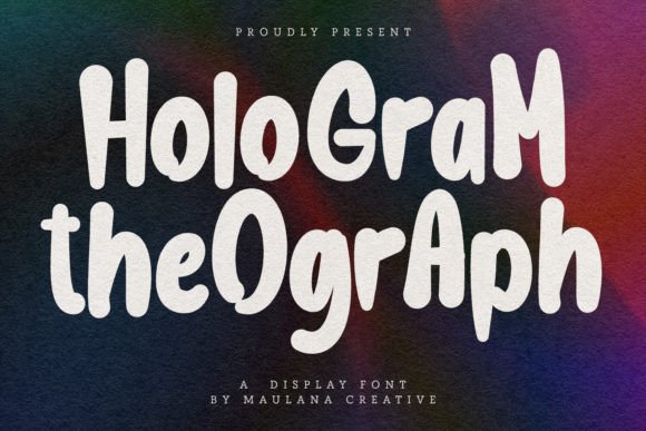 Hologram Theograph: A Modern Display Font for Bold Projects