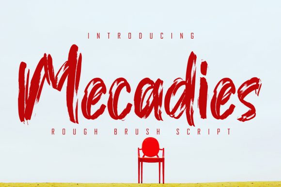 Mecadies: The Textured Font for Bold Visual Identities