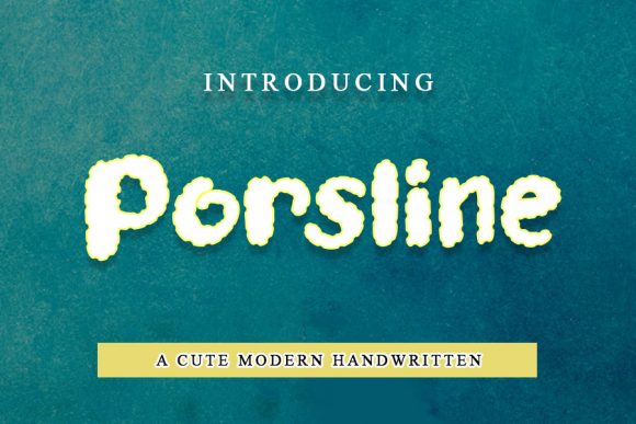Porsline: A Sweet and Brittle Display Typeface for Modern Designers