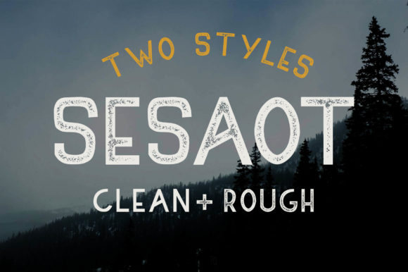 Sesaot: A Display Font with Grit and Nostalgia