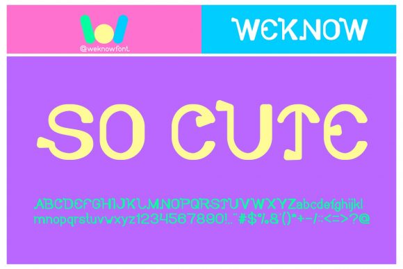 So Cute: The Display Font for Quirky, Cool & Modern Brands