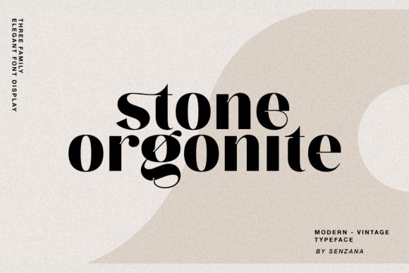 Stone Orgonite: The Display Font for Bold Statements