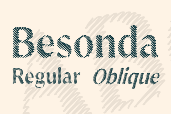 The Beauty of Besonda: A Scratched Display Font with Soul