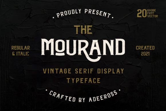 The Mourand: A Vintage Display Font for Bold Branding