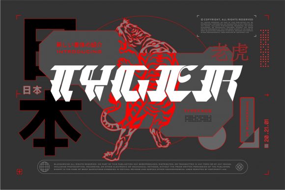 Tyger: A Modern Display Typeface for Future-Focused Brands