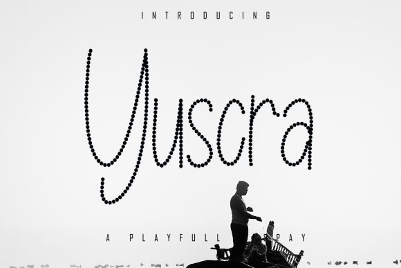 Yuscra: The Playful Dotted Display Font for Creative Projects